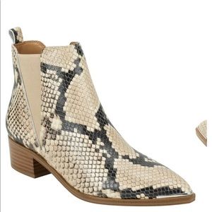 New Marc Fisher Multi Snake Print Yale Chelsea Boot